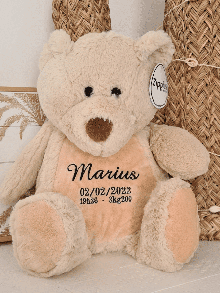 peluche naissance personnalisée